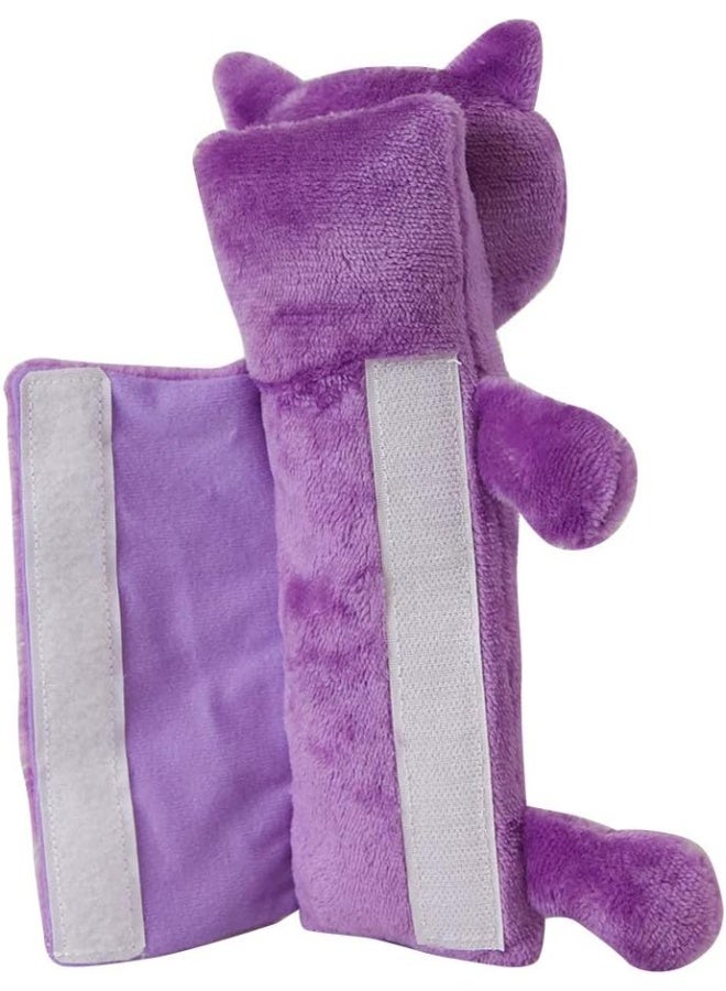 Cloudz Kids Plush Seat Belt Buddy XL Travel Pillow - Cat - Image 3