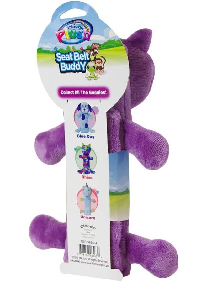 Cloudz Kids Plush Seat Belt Buddy XL Travel Pillow - Cat - Image 4