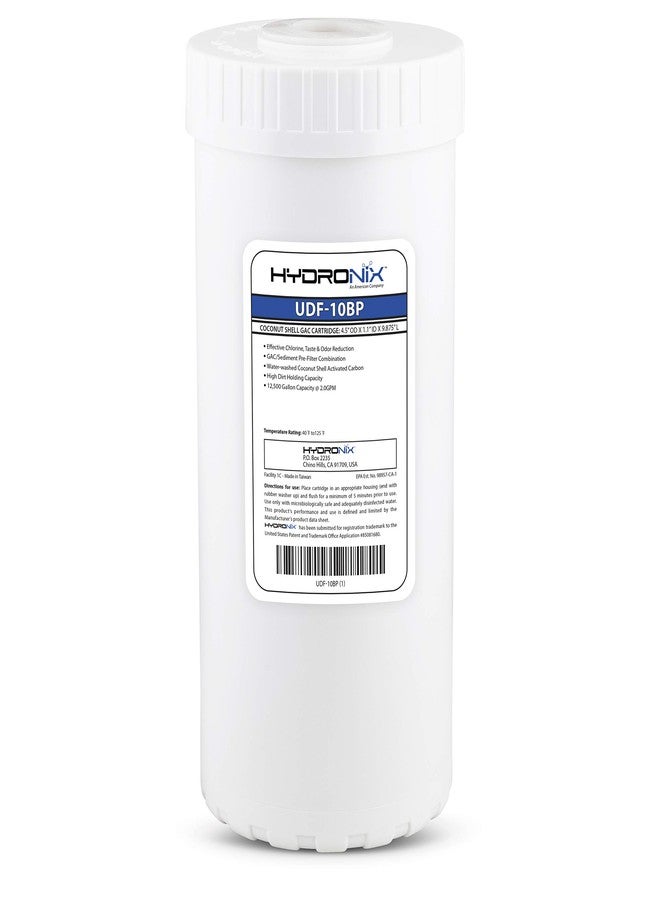 Hydronix UDF-10BP Coconut Shell GAC Water Filter for Whole House Commercial or Industrial 4.5" x 10" - Image 1