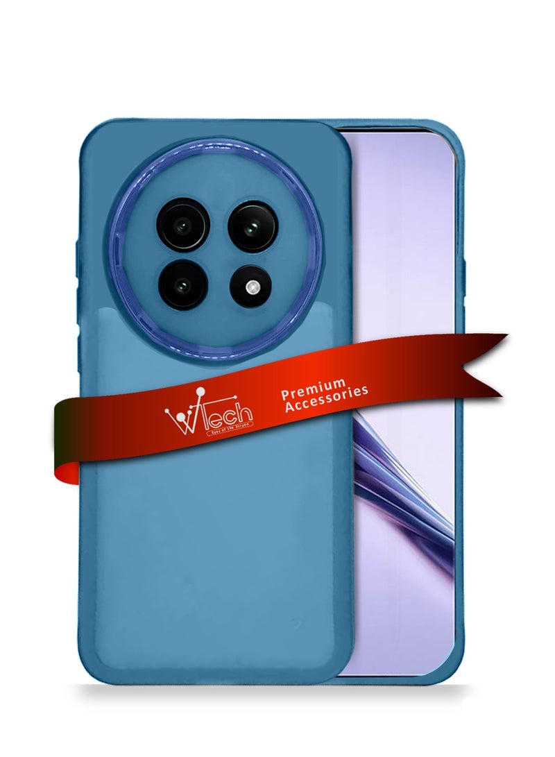 دبليو تيك Realme 13 Pro / Realme 13 Pro + / Realme 13 Pro Plus 5G 2024 هاتف شفاف ناعم TPU سيليكون نحيف للغاية غطاء خلفي أنيق مطلي بالكهرباء للكاميرا - أزرق - Image 1