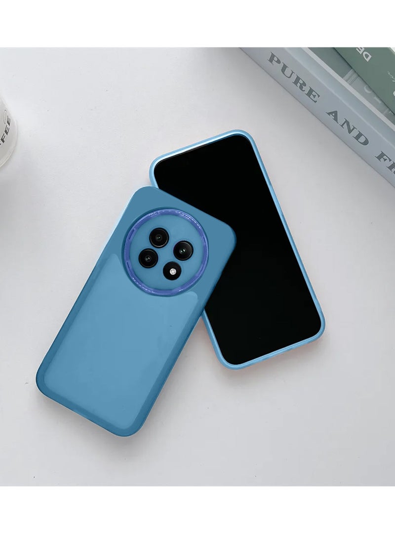 دبليو تيك Realme 13 Pro / Realme 13 Pro + / Realme 13 Pro Plus 5G 2024 هاتف شفاف ناعم TPU سيليكون نحيف للغاية غطاء خلفي أنيق مطلي بالكهرباء للكاميرا - أزرق - Image 2