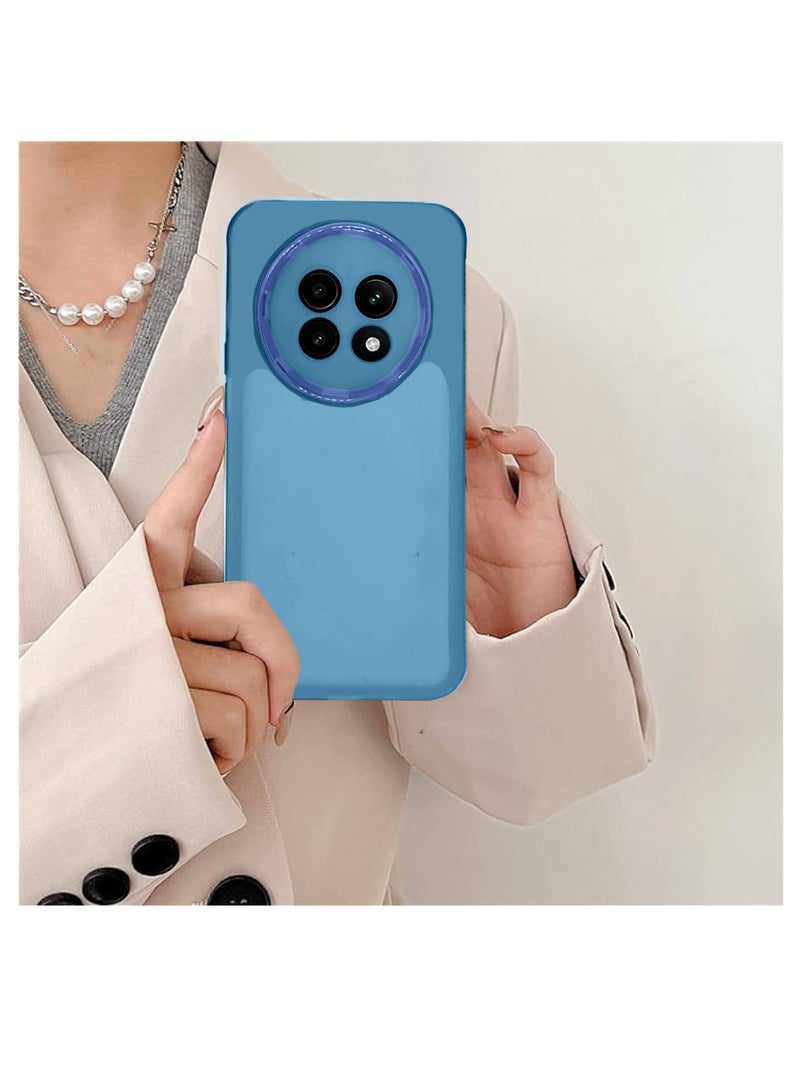 دبليو تيك Realme 13 Pro / Realme 13 Pro + / Realme 13 Pro Plus 5G 2024 هاتف شفاف ناعم TPU سيليكون نحيف للغاية غطاء خلفي أنيق مطلي بالكهرباء للكاميرا - أزرق - Image 3