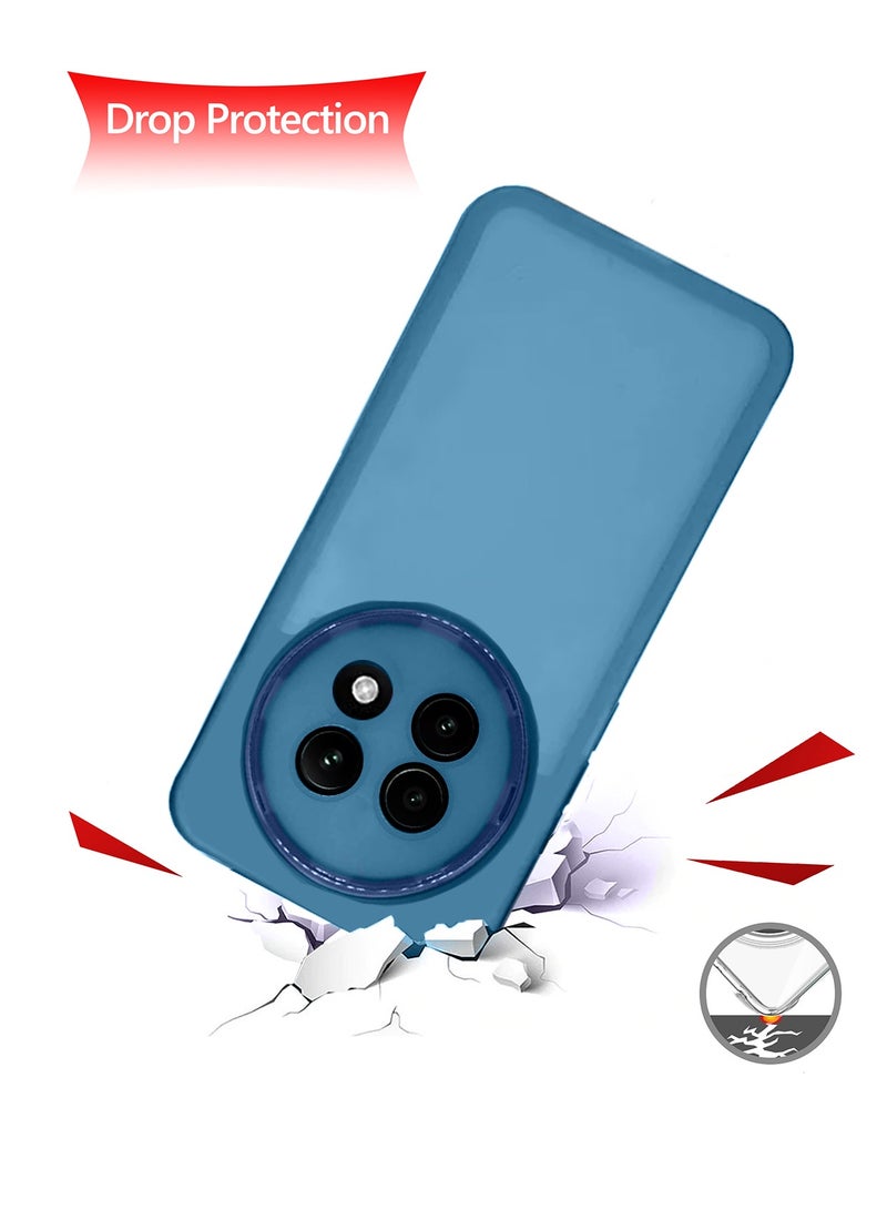 دبليو تيك Realme 13 Pro / Realme 13 Pro + / Realme 13 Pro Plus 5G 2024 هاتف شفاف ناعم TPU سيليكون نحيف للغاية غطاء خلفي أنيق مطلي بالكهرباء للكاميرا - أزرق - Image 4