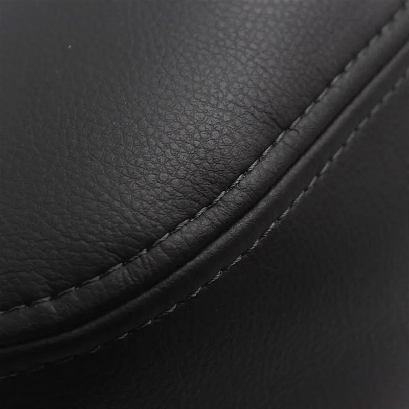 QASULER Black PU Leather Armrest Cover for VW Golf 7 - Image 2