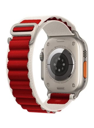 Alpine Loop Band 49mm 45mm 44mm for Apple Watch Series Ultra/8/SE/7/6/5/4/3/2/1 Nylon Woven Textile Loop Sport Strap Wristband Red/White - pzsku/ZA752EB100BE56EEB6363Z/45/_/1739726726/7f231a22-3862-4961-81a5-7a15c9707202