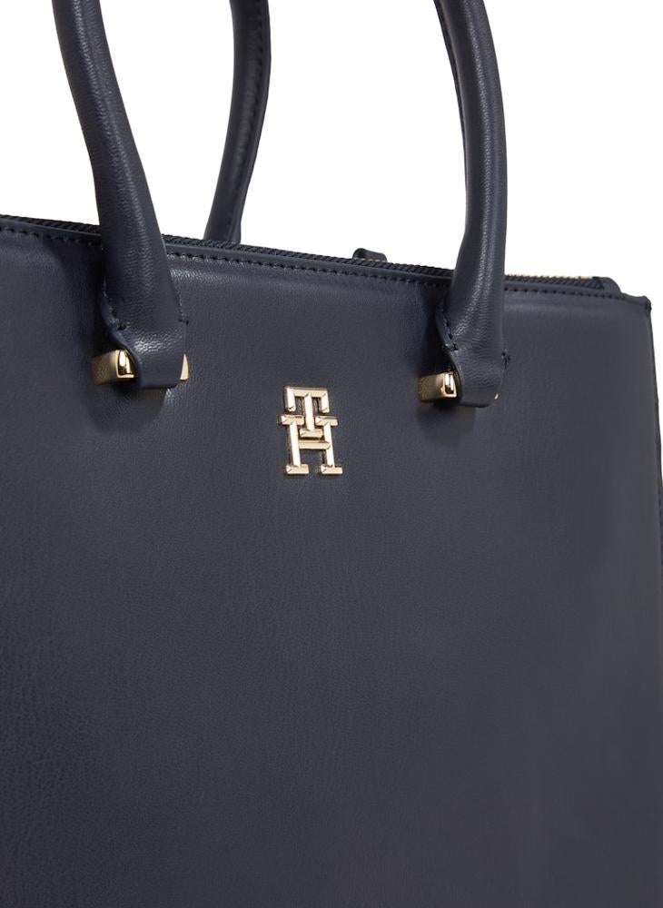 TOMMY HILFIGER Logo Detail Zip Over Tote  - Image 3