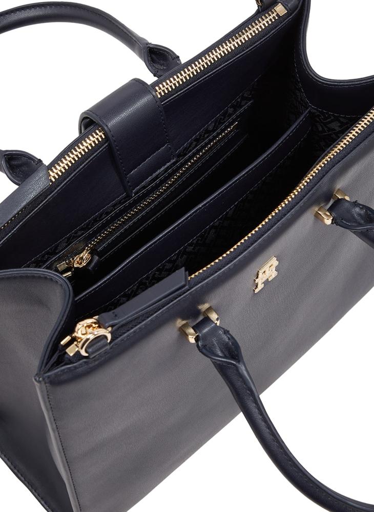 TOMMY HILFIGER Logo Detail Zip Over Tote  - Image 4