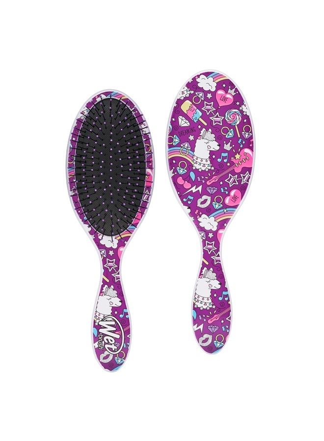 Wet Brush Original Detangler Brush - Llama, Happy Hair - All Hair Types - Ultra-Soft Bristles Glide Through Tangles with Ease - Pain-Free Comb for Men, Women, Boys & Girls - Image 1