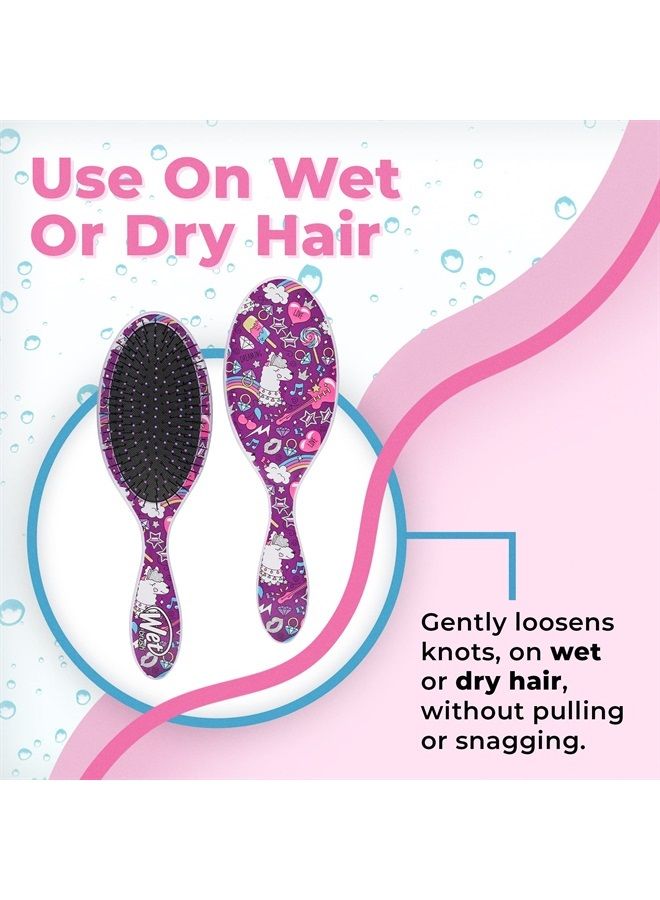 Wet Brush Original Detangler Brush - Llama, Happy Hair - All Hair Types - Ultra-Soft Bristles Glide Through Tangles with Ease - Pain-Free Comb for Men, Women, Boys & Girls - Image 4
