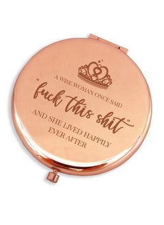 Fun Birthday Gifts For Womenluck This Sht Makeup Mirror Rose Goldfunny Birthday Mother'S Day Retirement Divorce For Women