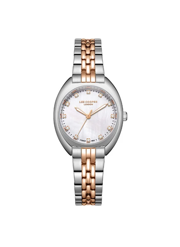 Lee Cooper Lee Cooper LC07989.420 Women's Analog Display Watch & Metal Strap Silver