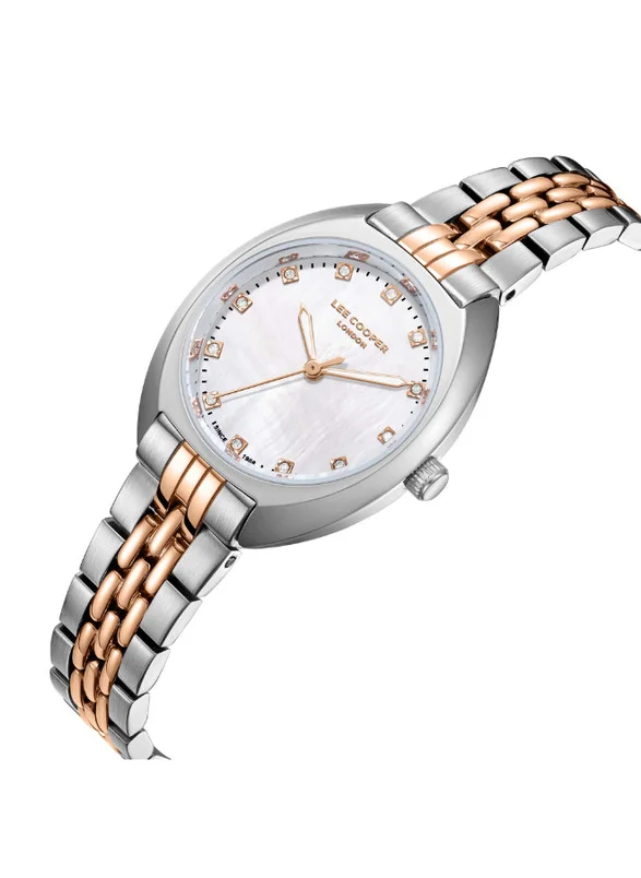 Lee Cooper Lee Cooper LC07989.420 Women's Analog Display Watch & Metal Strap Silver