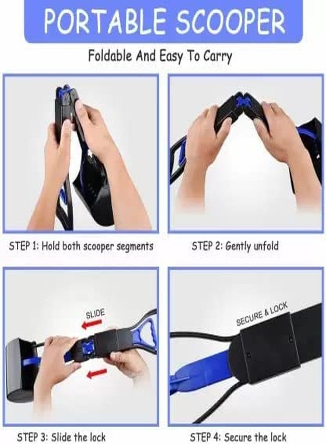 AFPIN Large Size Foldable- Poop Scooper,Long Handle- Poop Scoop,Dog Poop Scooper -Sanitary Waste- Dog Potty Cleaner, Pickup Removal -Dog Potty Collector,Dog Potty Cleaning kit - Image 4