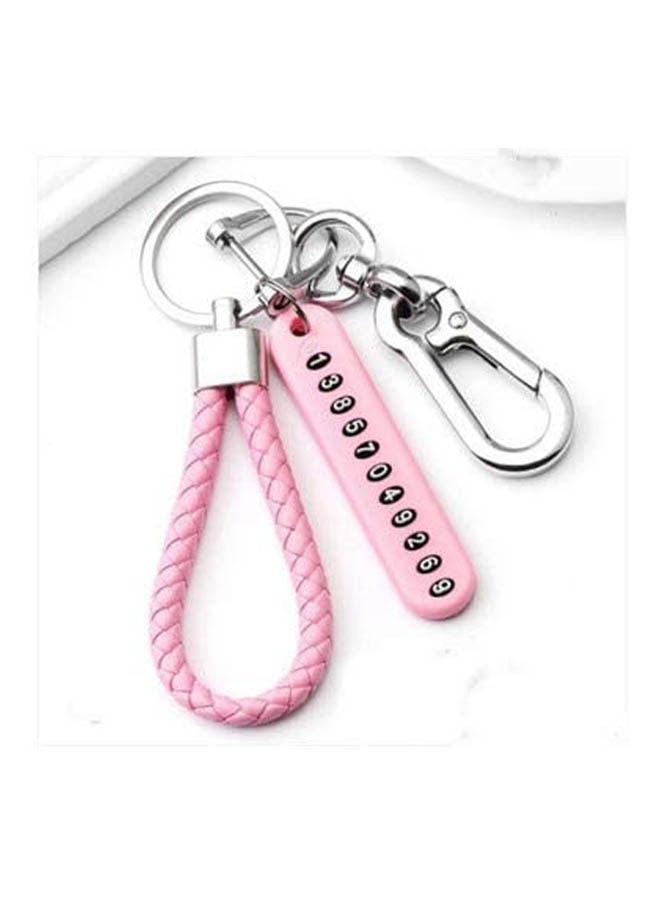 Auto-Key Rings - Keychain Phone Number Cards