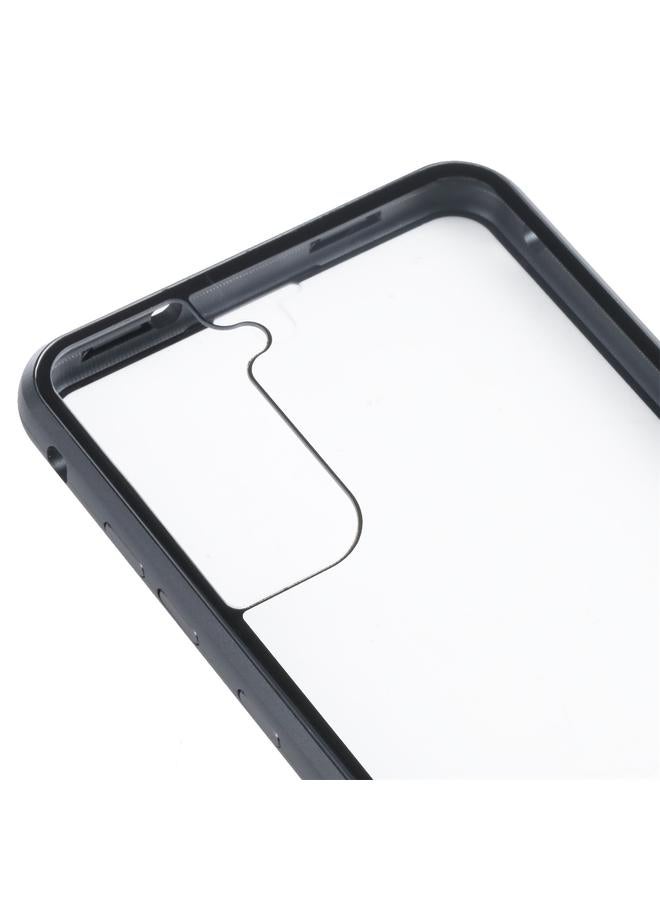 اس-توب جراب لهاتف Samsung Galaxy S21 FE 5G HD مصنوع من المعدن المغناطيسي والزجاج المقوى - Image 5