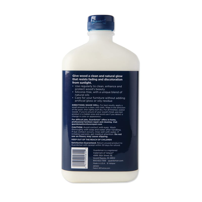 Guardsman Clean & Polish For Wood Furniture - Cream Polish 16.9 oz - Silicone Free, UV Protection - 461500 - Image 2