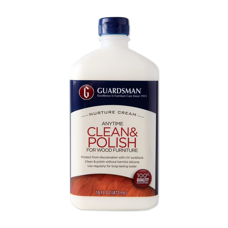 Guardsman Clean & Polish For Wood Furniture - Cream Polish 16.9 oz - Silicone Free, UV Protection - 461500 - Image 1