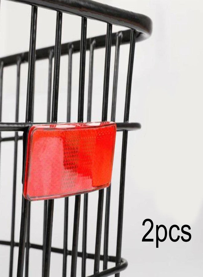 UGPLM 2PCS Bike Reflectors for Night Riding, Front and Rear Bicycle Reflectors with Mounting Bolts and Screws, Bike Safety Reflector for Rear Rack, Basket, Mountain Bike, Road Bike and Commuter Bicycle - Image 5