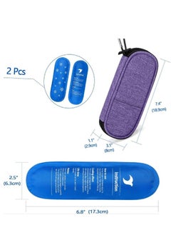 FLOWING DMG Insulin Cooler Bag, Insulated Diabetes Medication Travel Case with 2 Reusable Ice Packs, Medication Storage Box for Storing Insulin Pens and Other Diabetes Supplies  - Image 4