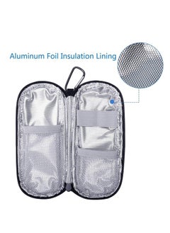 FLOWING DMG Insulin Cooler Bag, Insulated Diabetes Medication Travel Case with 2 Reusable Ice Packs, Medication Storage Box for Storing Insulin Pens and Other Diabetes Supplies  - Image 3