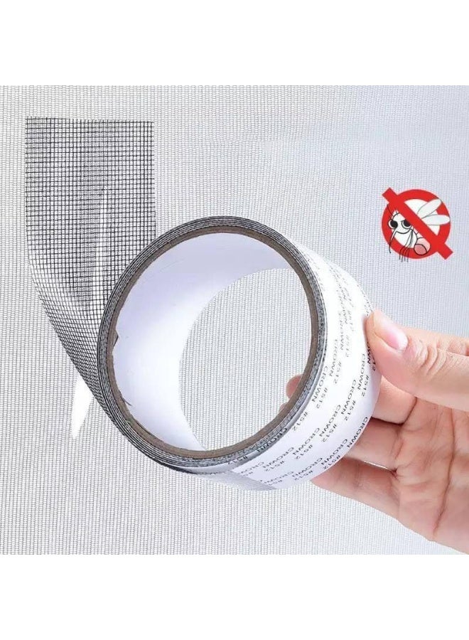 Generic valueable 1 Self-adhesive window screen repair kit, 2 meters x 5 cm - suitable for repairing damaged window screen sections - easy to cut as needed - for use in homes and apartments - helps improve the appearance of the screen - Image 2