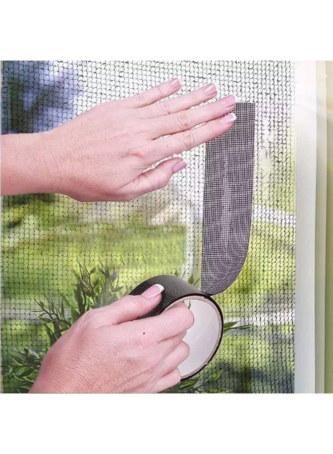 Generic valueable 1 Self-adhesive window screen repair kit, 2 meters x 5 cm - suitable for repairing damaged window screen sections - easy to cut as needed - for use in homes and apartments - helps improve the appearance of the screen - Image 5