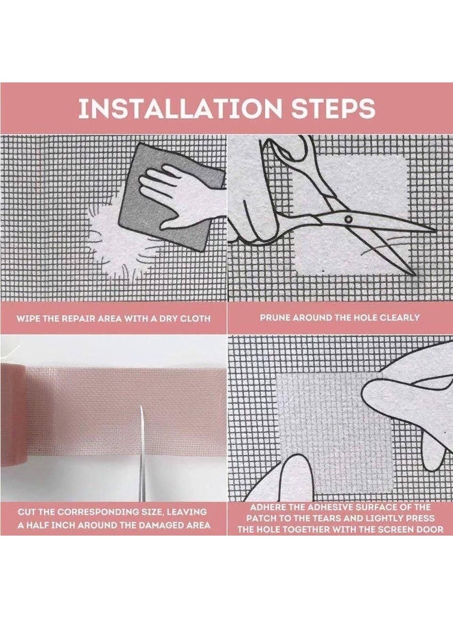 Generic valueable 1 Self-adhesive window screen repair kit, 2 meters x 5 cm - suitable for repairing damaged window screen sections - easy to cut as needed - for use in homes and apartments - helps improve the appearance of the screen - Image 3