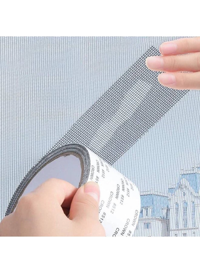 Generic valueable 1 Self-adhesive window screen repair kit, 2 meters x 5 cm - suitable for repairing damaged window screen sections - easy to cut as needed - for use in homes and apartments - helps improve the appearance of the screen - Image 1