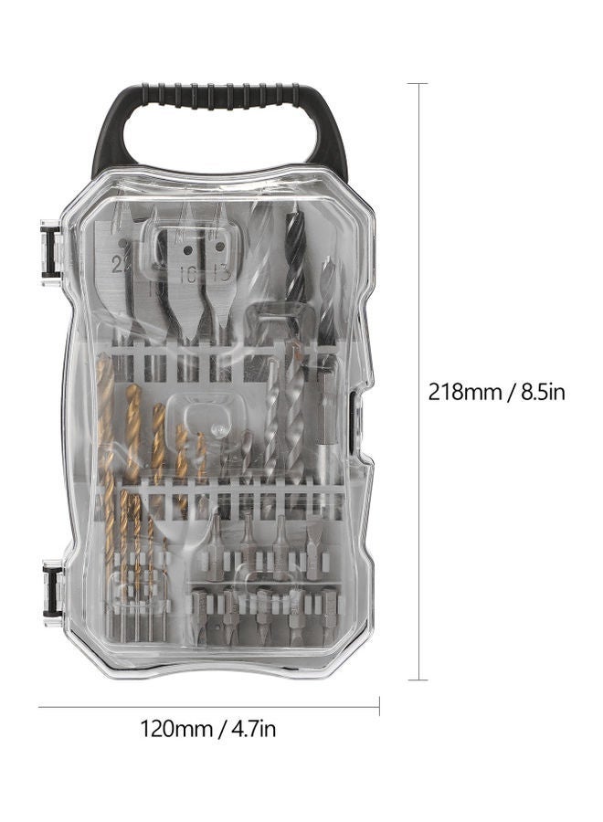NIBEMINENT 31-Piece Hardware Bit Set Silver 22.00X3.50X12.00cm  - Image 4
