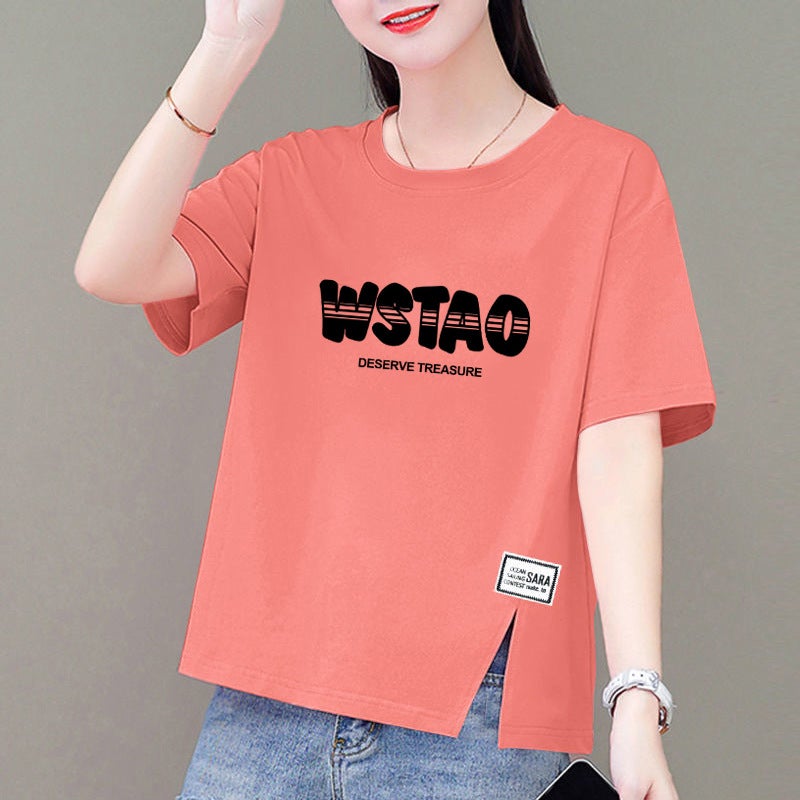 Short-sleeved T-shirt Women's 2024 Summer New Korean-style Loose Slimming Round Neck Printed Design Sense Top Trendy T-shirt - Image 4
