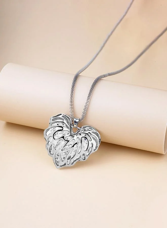 تايك تو قلادة قلب كريستال