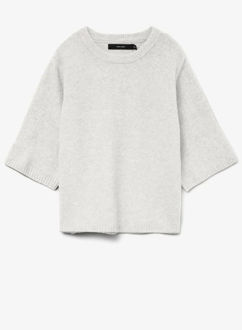 Vero Moda  Casual 2/4 Oversized Crew Neck Pullover for Women | Best Price UAE