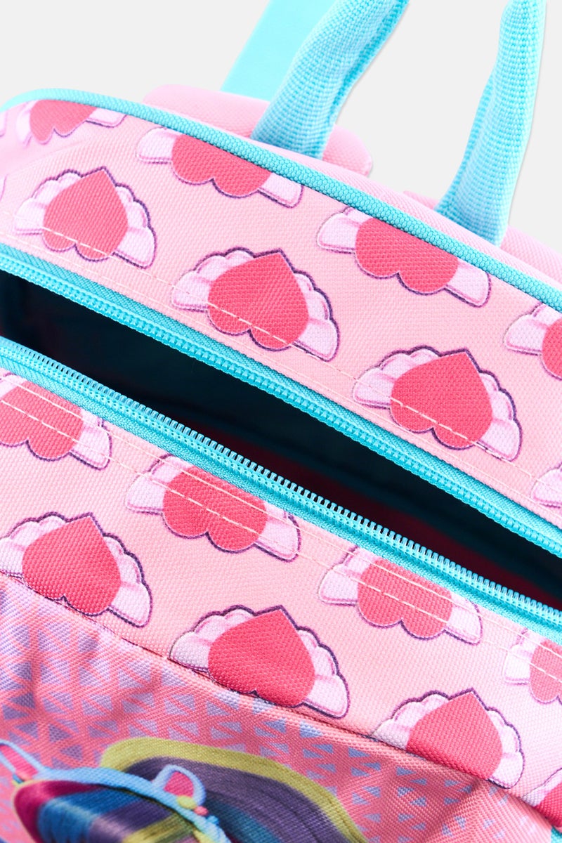 CRY BABIES Graphic Print Backpack With Hair Clip, Multicolor - Image 5