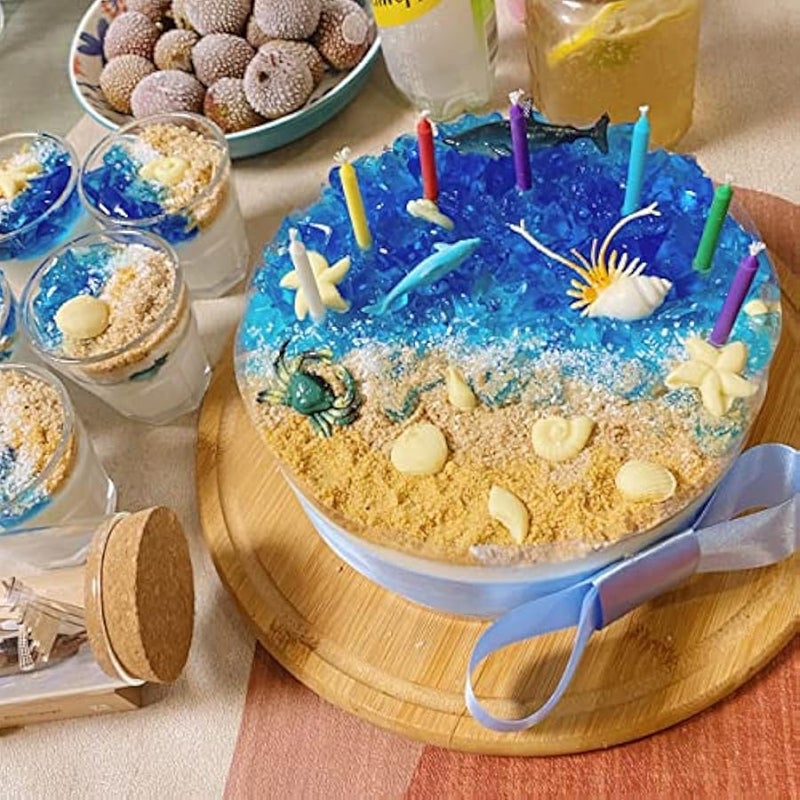 3 PCS Marine Theme Cake Fondant Silicone Mold Seashell Conch Starfish Coral Under the Sea Handmade Pastry Baking Molds for DIY Cake Border Decoration Chocolate Candy Polymer Clay Crafting Projects - Image 5