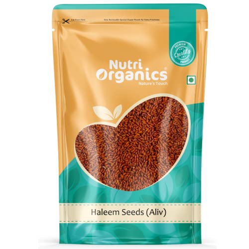 NutriOrganics Halim Seeds 250 grams - Aliv Seeds | Haleem Seeds | Seeds for Eating | Immunity Booster Superfood | Asaliya, Garden Cress Seeds - Image 1