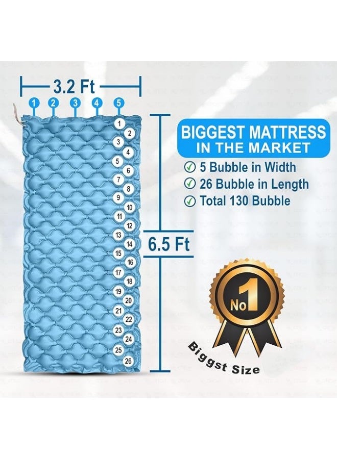 Alternating Pressure Air Mattress with Electric Pump, Medical Air Bed Overlay for Home and Care Use, Vinyl Air Cushion Mattress - Image 4