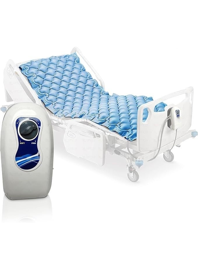 Alternating Pressure Air Mattress with Electric Pump, Medical Air Bed Overlay for Home and Care Use, Vinyl Air Cushion Mattress - Image 1