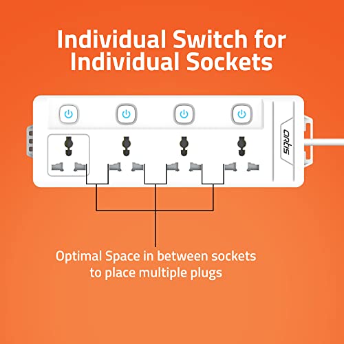 Artis AR-4MS 4 Universal Sockets with Multi Switch Surge Protector - Image 2