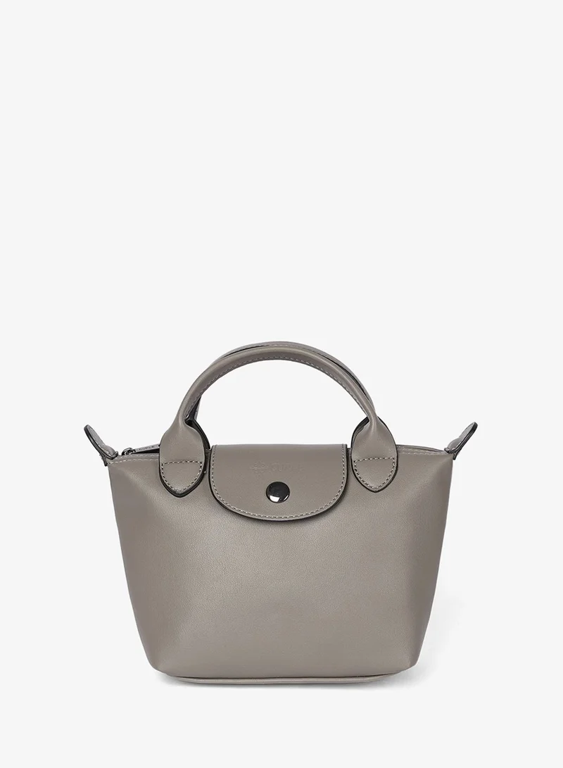 Cuple Smooth faux leather closed-up handbag