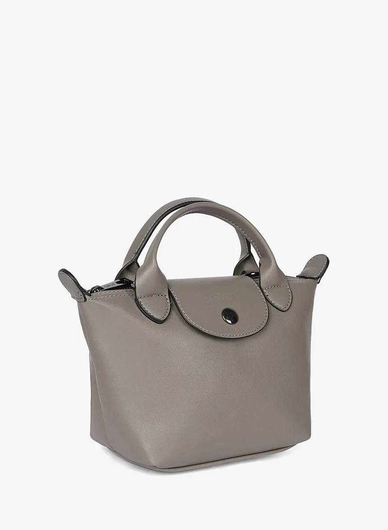Cuple Smooth faux leather closed-up handbag