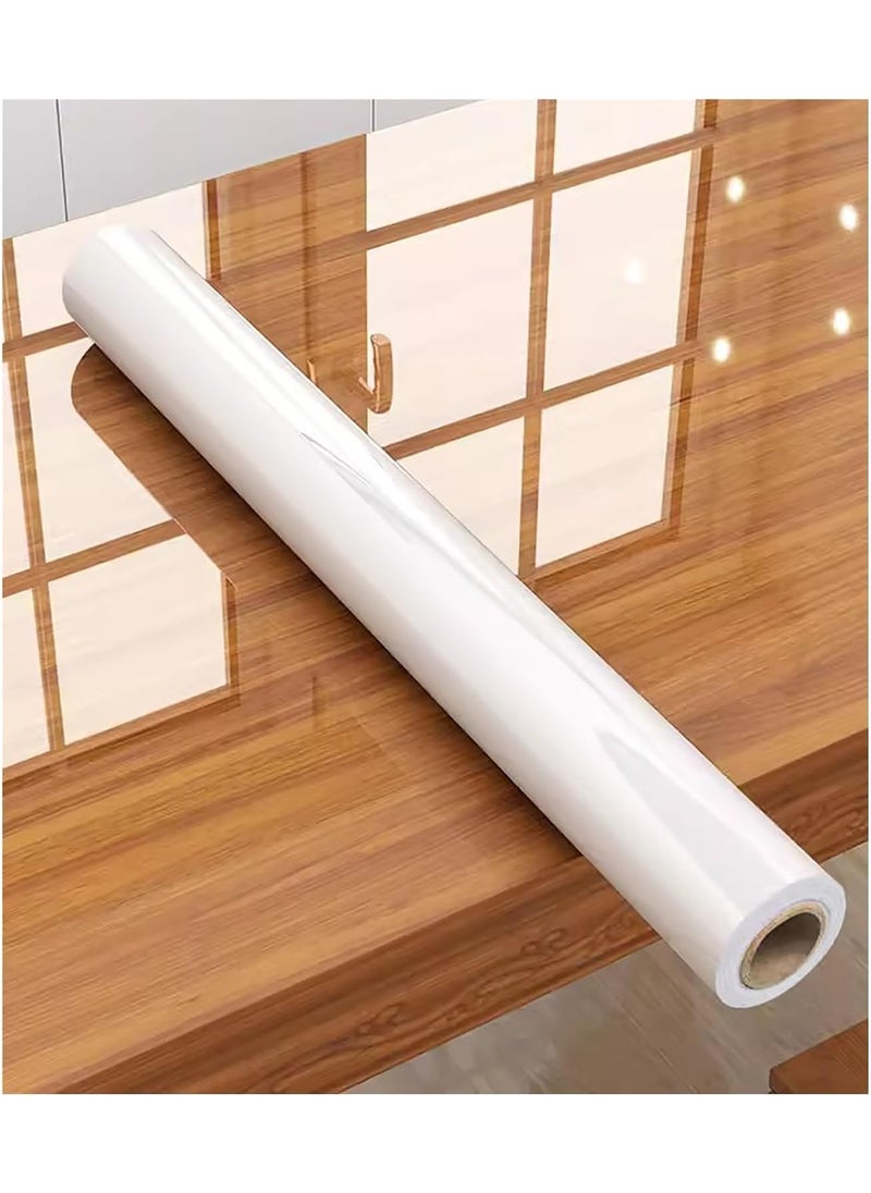 AMAZBIRD AMAZBIRD Clear Sticker Contact Paper Waterproof Protective Film Peel Stick Removable Heat Resistant Rolls Transperent 11in x 5 ft  - Image 1