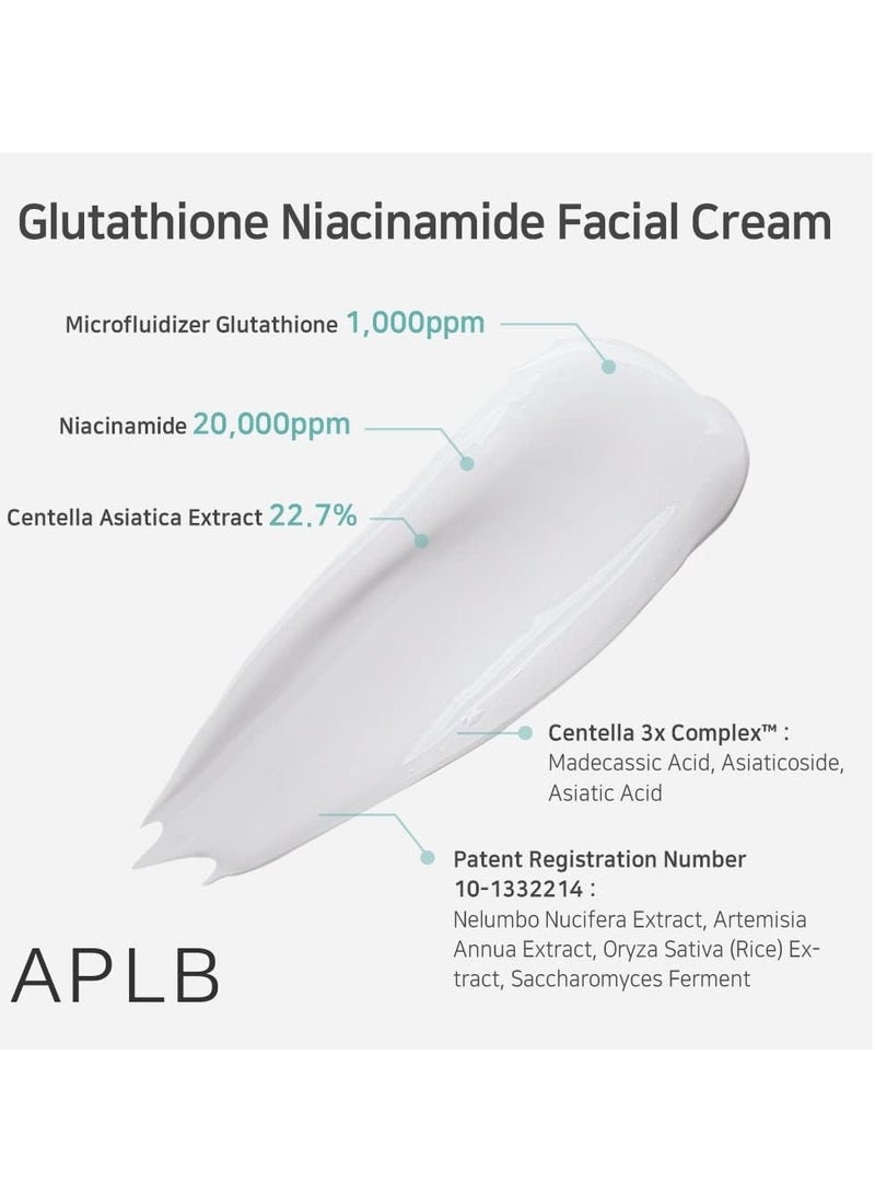APLB Glutathione Niacinamide Facial Cream | LIPO GLUTA NIAC CEN™ 24.8% 1.86 FL.OZ/Korean Skincare, Deep hydration, Niacinamide, Improve skin elasticity, Improve skin texture - Image 4