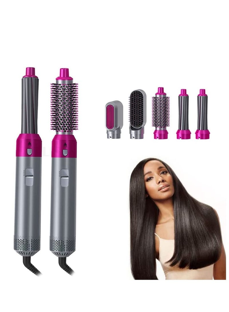 5 in 1 Hair Dryer Brush with Hair Volumizer,Hot Air Brush,Scalp Massager,Curler and Straightener for Women Hair Styling - Image 2