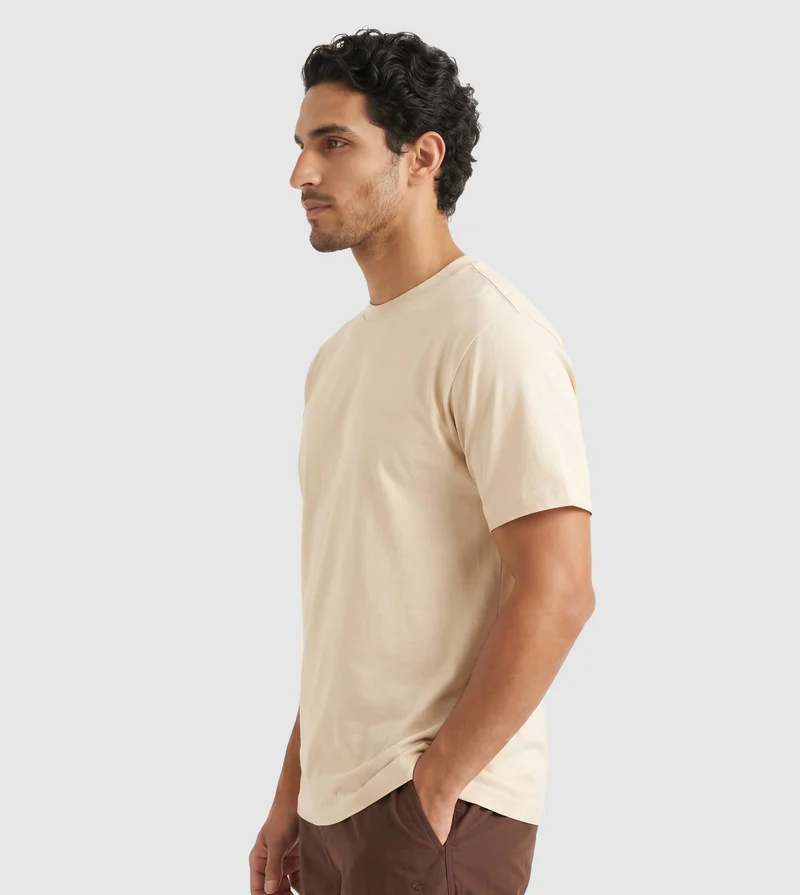إف5 SHORT SLEEVE T-SHIRT -BEIGE