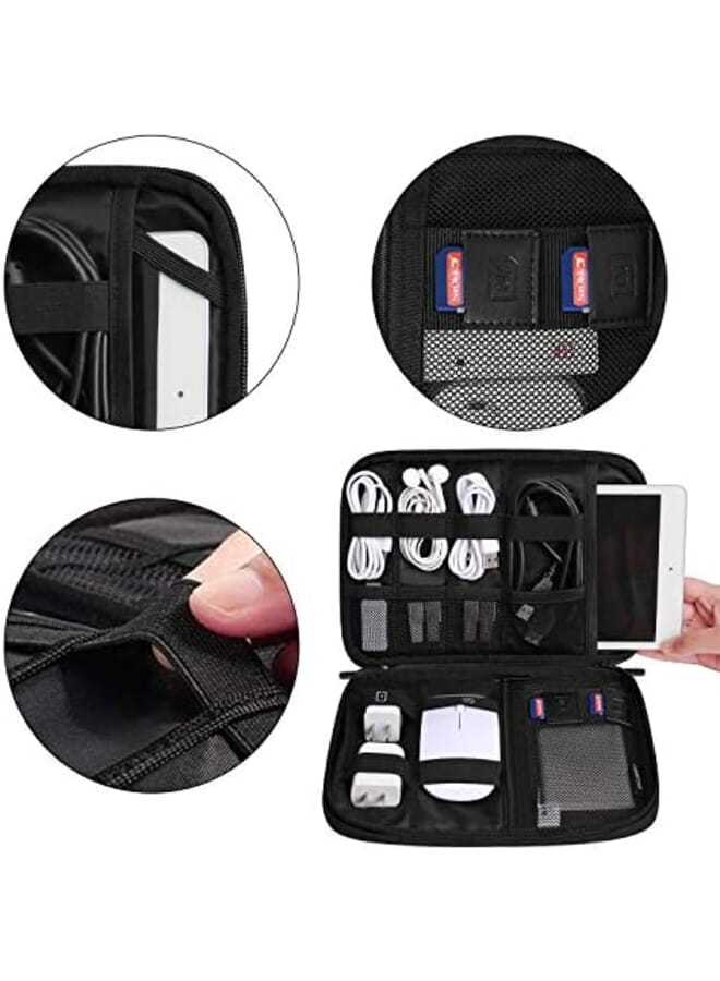 BAGSMART Electronic Organizer Travel Cable Organizer Electronics Accessories Cases For 7.9’’ Ipad Mini Cables Chargers Usb Sd Card - Image 4