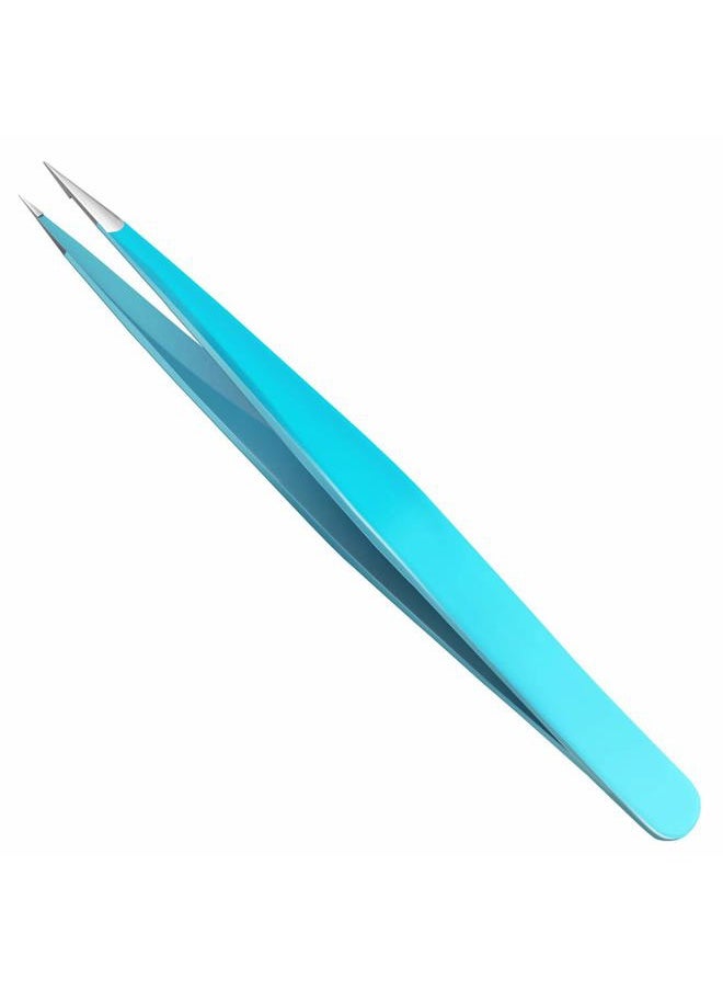BLINKEEN - Tweezers for Ingrown Hair by Blinkeen - Best Stainless Steel Professional Pointed Blackhead Remover – Precision Eyebrow Hair,Facial Hair, Splinter & Tick Removal Tweezer - Image 1