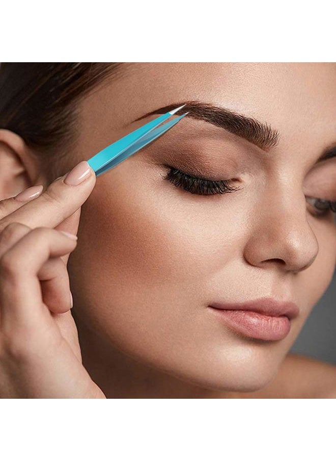 BLINKEEN - Tweezers for Ingrown Hair by Blinkeen - Best Stainless Steel Professional Pointed Blackhead Remover – Precision Eyebrow Hair,Facial Hair, Splinter & Tick Removal Tweezer - Image 1