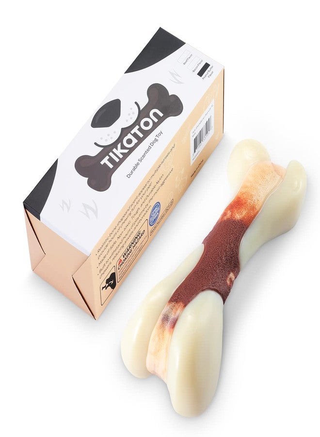 Tikaton Indestructible Dog Chew Toys for Aggressive Chewers, Beef Flavor Durable Dog Teething Chew Toys Bones for Large/Medium/Small Puppies - Image 3