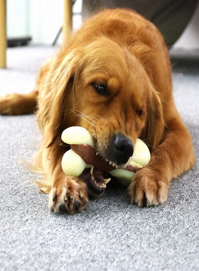 Tikaton Indestructible Dog Chew Toys for Aggressive Chewers, Beef Flavor Durable Dog Teething Chew Toys Bones for Large/Medium/Small Puppies - Image 2