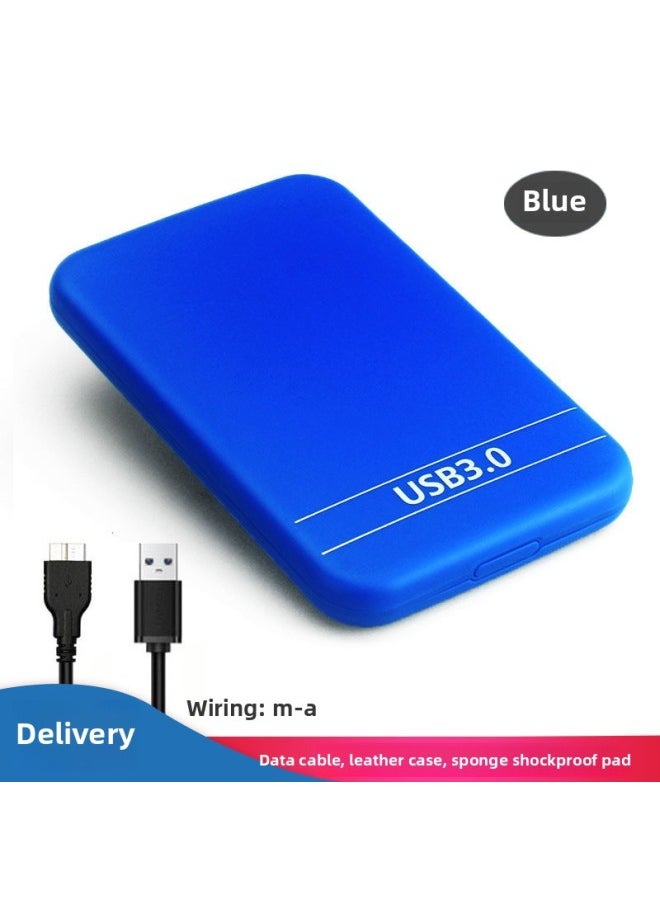 Micro 3.0 High Speed Mobile Hard Disk Box 2.5 Inch SATA Serial Port Solid State Mechanical Hard Disk Box-Color:U25SX3.0-S Blue  - Image 1